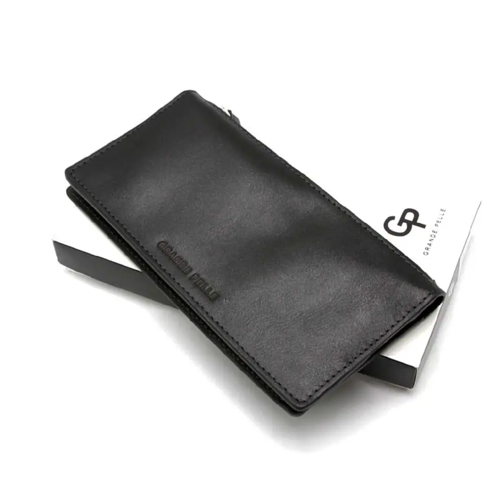 Гаманець клатч чоловічий шкіряний Grande Pelle 10х20х2.5 см sum0028466 - фото 4