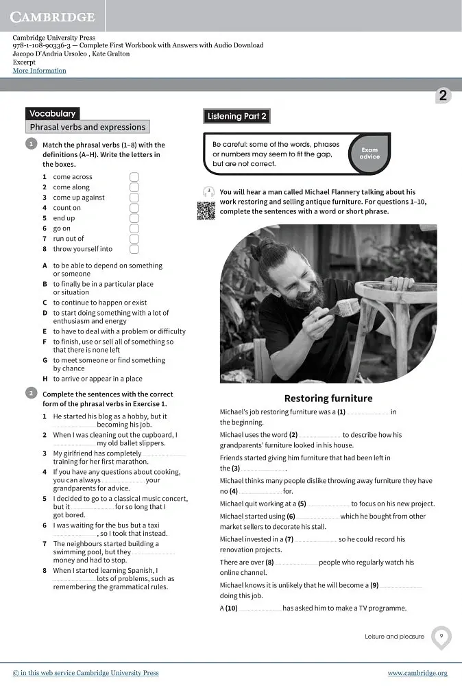 Complete First. Workbook with answers and Downloadable Audio - Jacopo D'Andria Ursoleo - фото 7