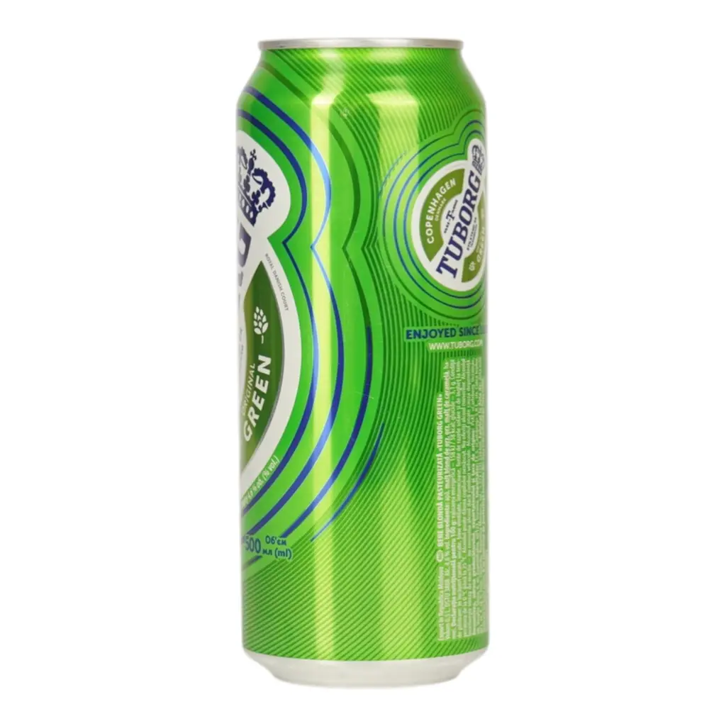 Пиво Tuborg Green, світле, 4,6%, з/б, 0,5 л (256738) - фото 2