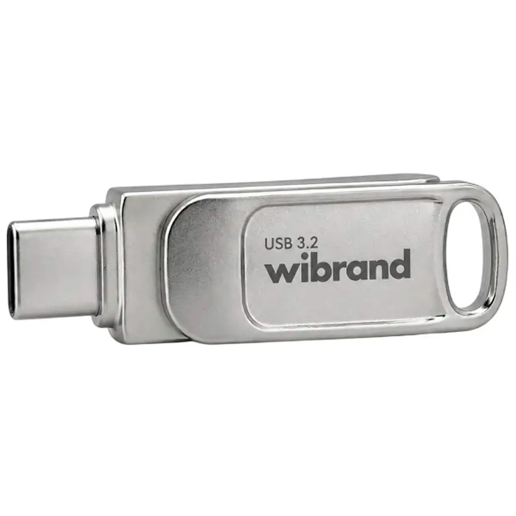 USB флеш накопичувач Wibrand 128GB Bee Silver USB 3.2/Type-C (WI3.2TC/BE128TC039S) - фото 3