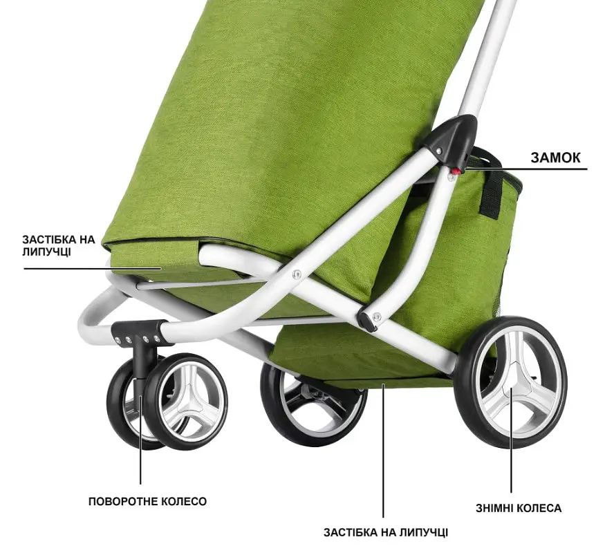 Сумка-візок ShoppingCruiser 3 Wheels Green (650071) - фото 5
