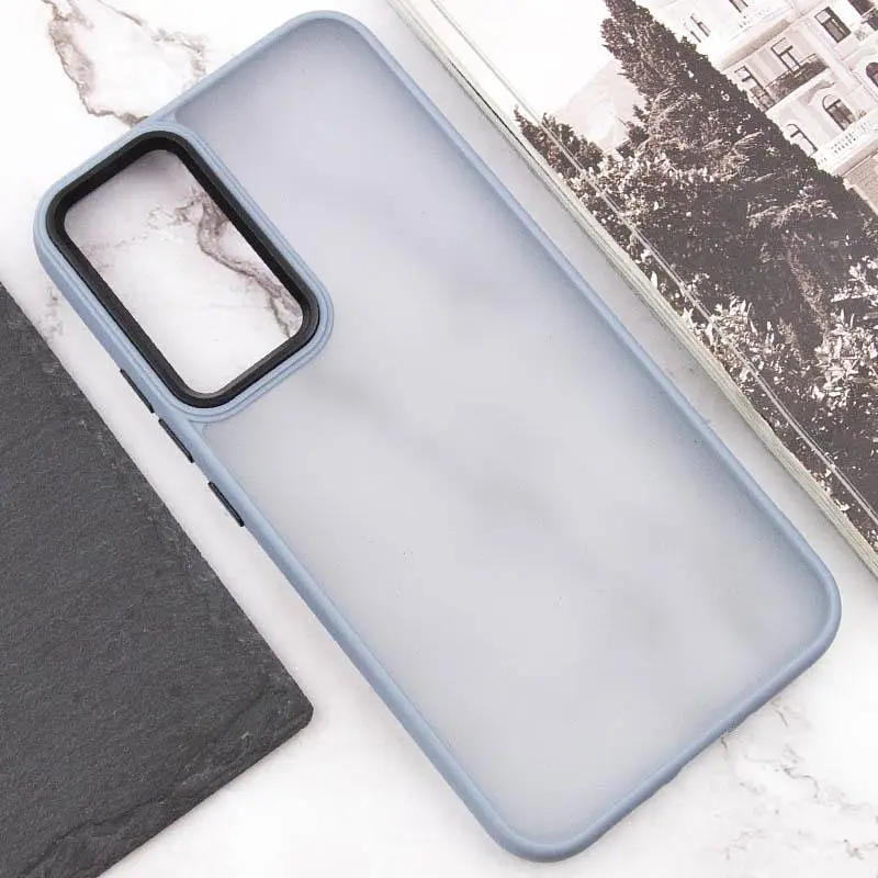 Чохол TPU+PC Lyon Frosted для Samsung Galaxy S25 Ultra Sierra Blue - фото 4