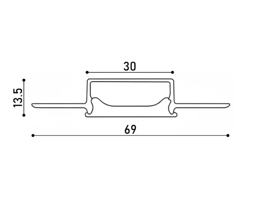 LED профиль врезной гибкий с рассеивателем PC 3 м Kloodi KLPB6930TR 3 - фото 4