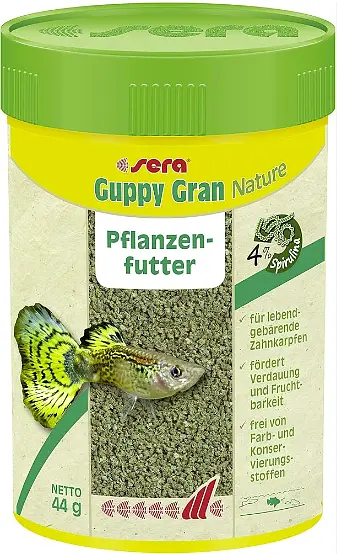 Корм для риб гуппі Sera Guppy Gran Nature в гранулах 100 мл (44 г) 07108