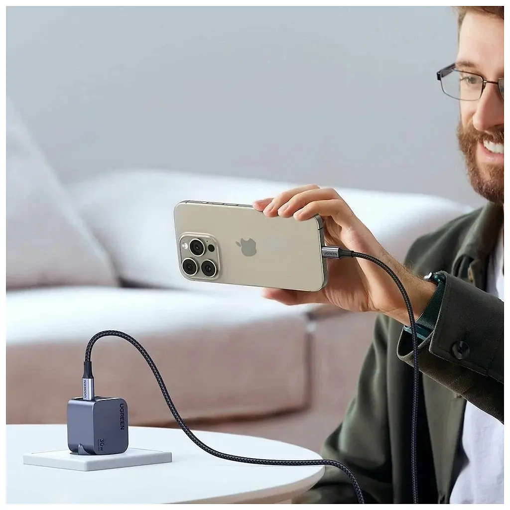 Зарядний пристрій Ugreen USB-C PD30W GaN X703 gray (35006) - фото 12