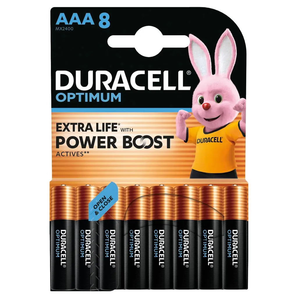 Батарейка Duracell Optimum AAA лужні 8 шт. в упаковці (5015602) - фото 2