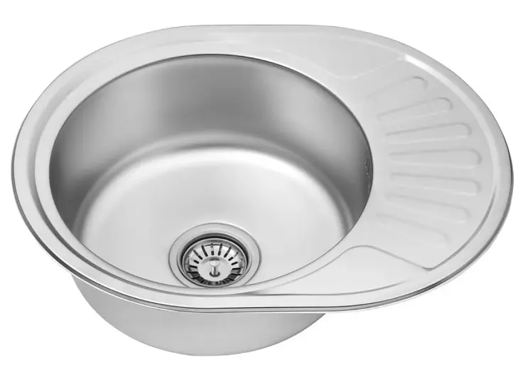 Кухонна мийка Kroner KRP Satin - 5745 (0,8 мм) (CV022775) - фото 3