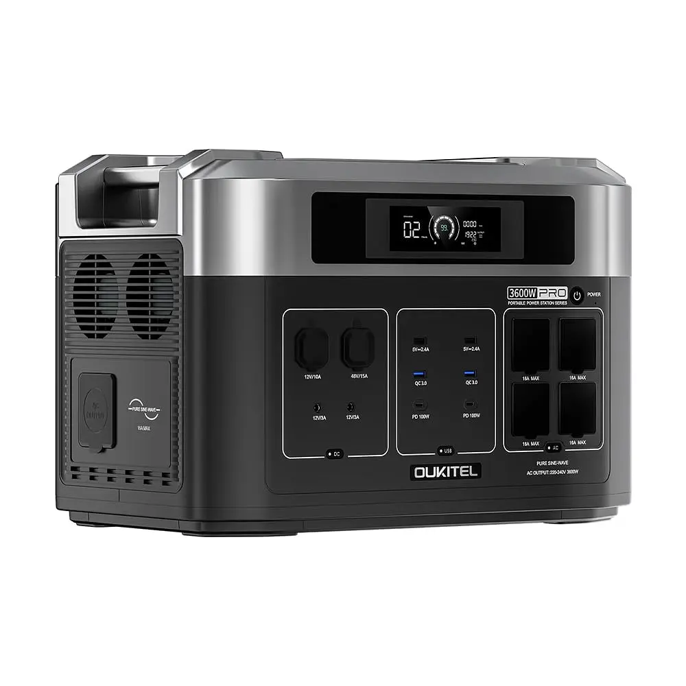 Портативна зарядна станція OUKITEL BP2000E PRO (2048 Вт·год / 3600 Вт) (42-00171) - фото 3