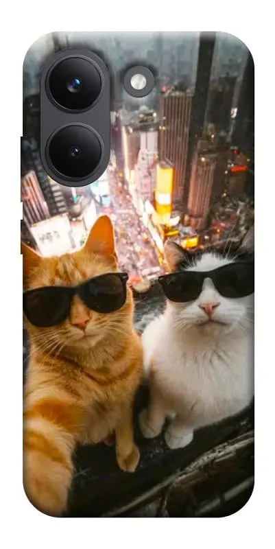 TPU чохол Demsky Cool cats city для Xiaomi Poco X8 Pro