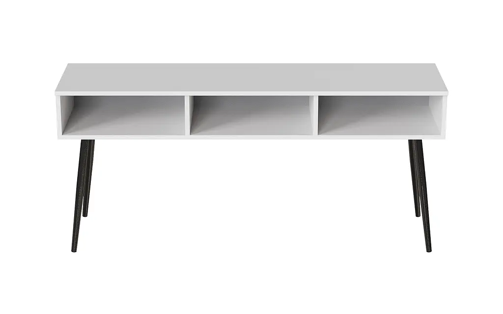 Тумба под телевизор Кентукки Ferrum-decor 45x139x38 Черный металл ДСП Белый 16 мм (FRD-106733) - фото 4