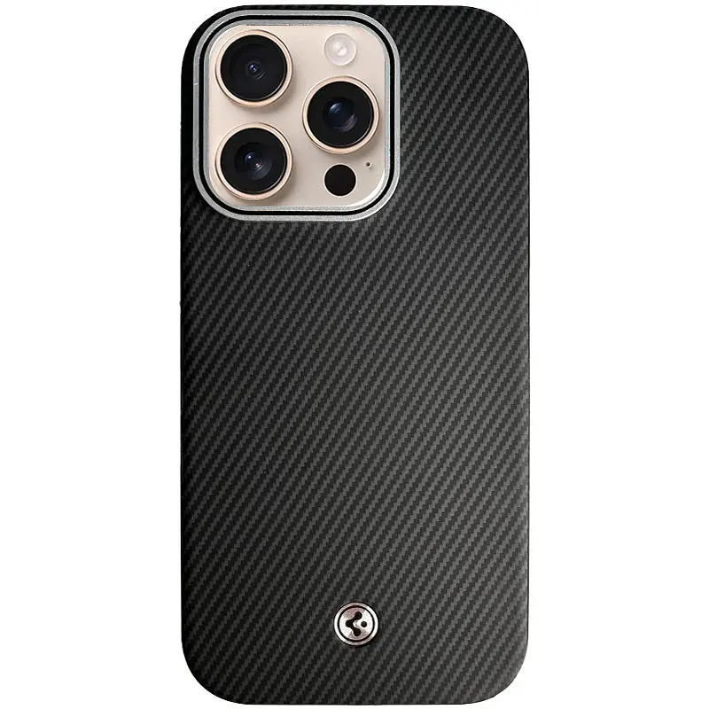 Чохол SGP PC+Leather with MagSafe для Apple iPhone 16 Plus (6.7) Carbon