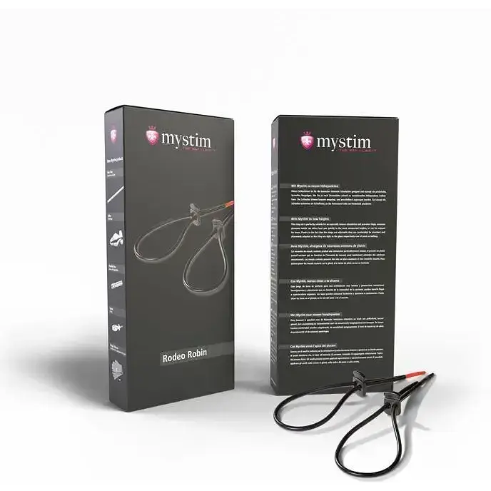 Утяжка для пениса Mystim Rodeo Robin пара силиконовых токопроводящих лассо - фото 2