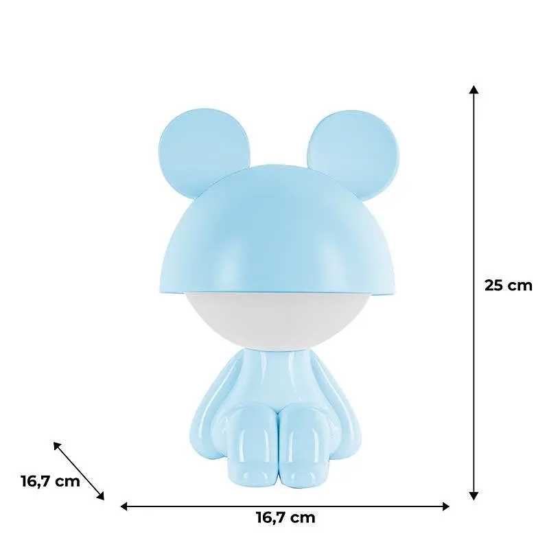 Світильник-нічник Kite LED з акумулятором Cute Mouse блакитний (K25-316-2-3) - фото 5