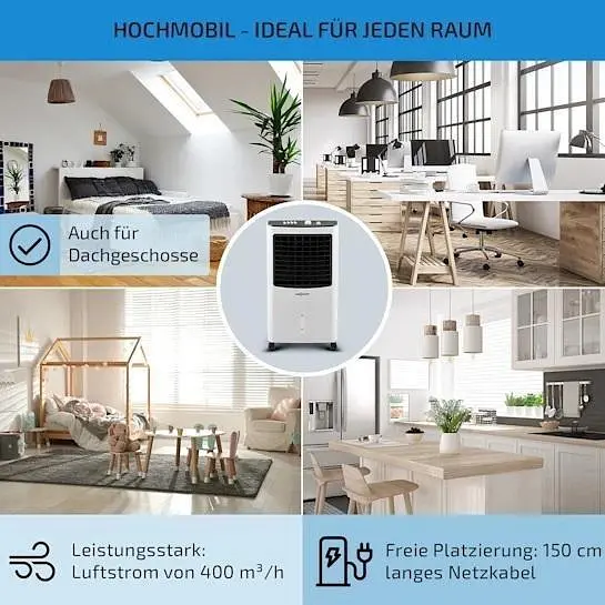 Мобильный кондиционер-вентилятор OneConcept MCH-2 3в1 (10029741) - фото 5