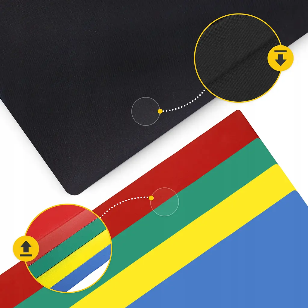 Мат гімнастичний складаний 4FIZJO XL 240 x 120 x 5 см Multicolor (P-5905973402774) - фото 11