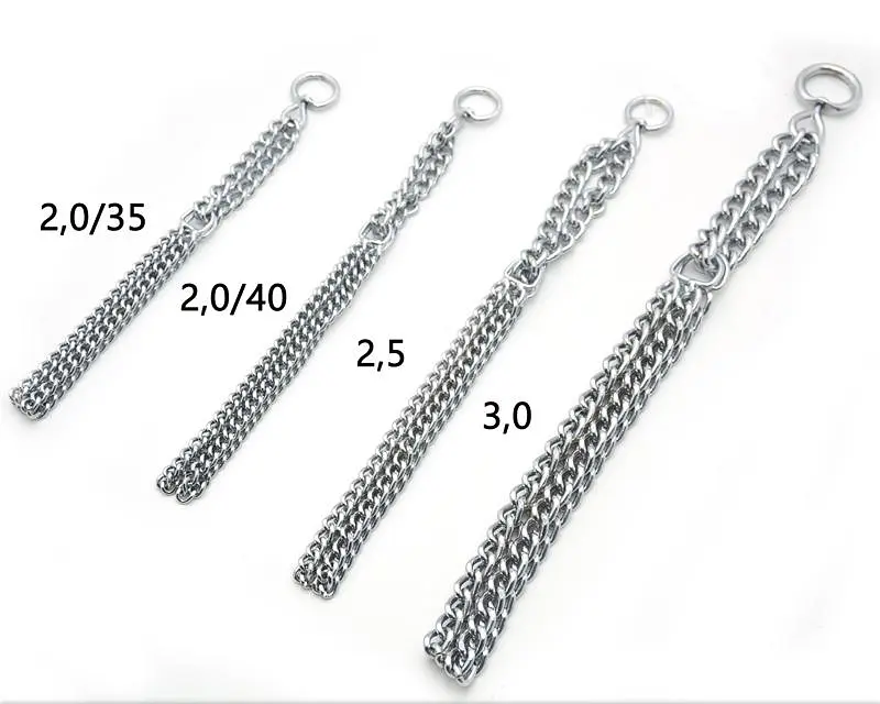 Нашийник зашморг ланцюжок для собак Zoo-hunt металевий УЛ 2 УЛ2 2,5 мм 45 см - фото 4