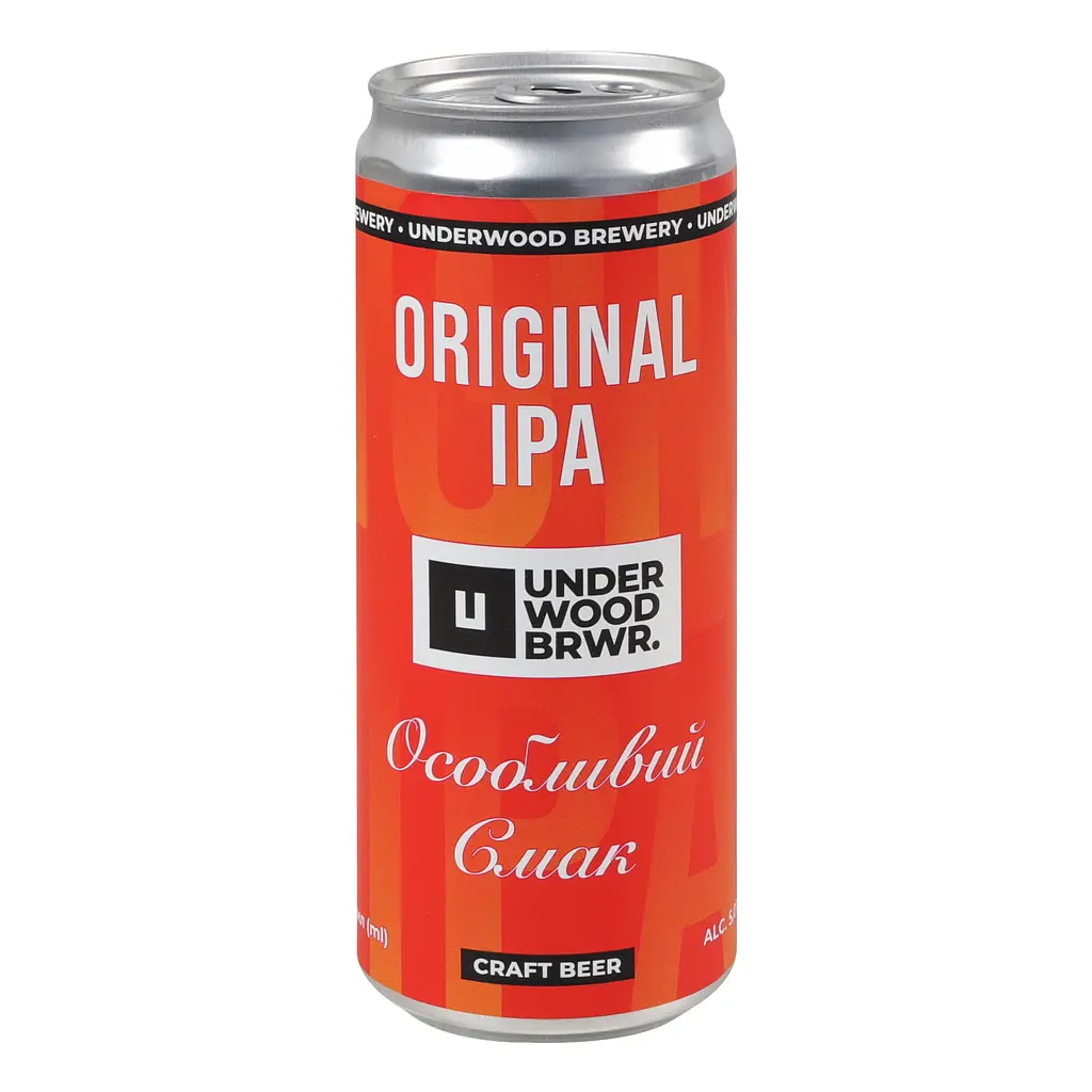 Пиво Underwood Brewery Світле Original IPA 5% 0.33 л з/б - фото 5