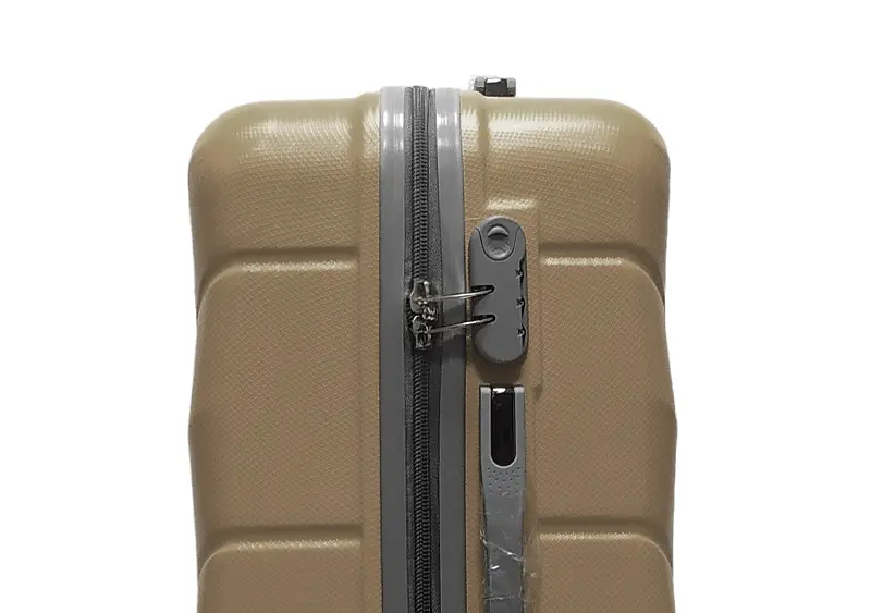 Валіза маленька S ABS-пластик Milano bag 147M 55×38×23см 45л Золотий - фото 4