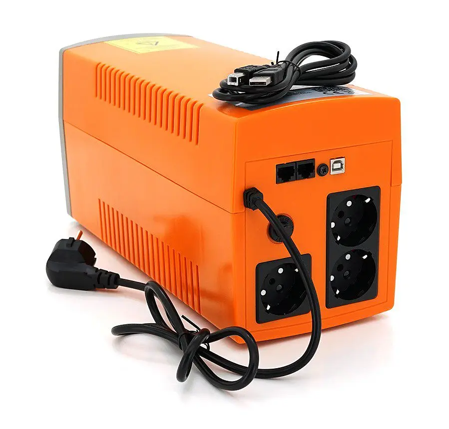 Джерело безперебійного живлення Makelsan Lion StandbyL 1200VA 720W, 170-280VAC, AVR 1st, 3xSchuko, 2x12V7Ah - фото 2