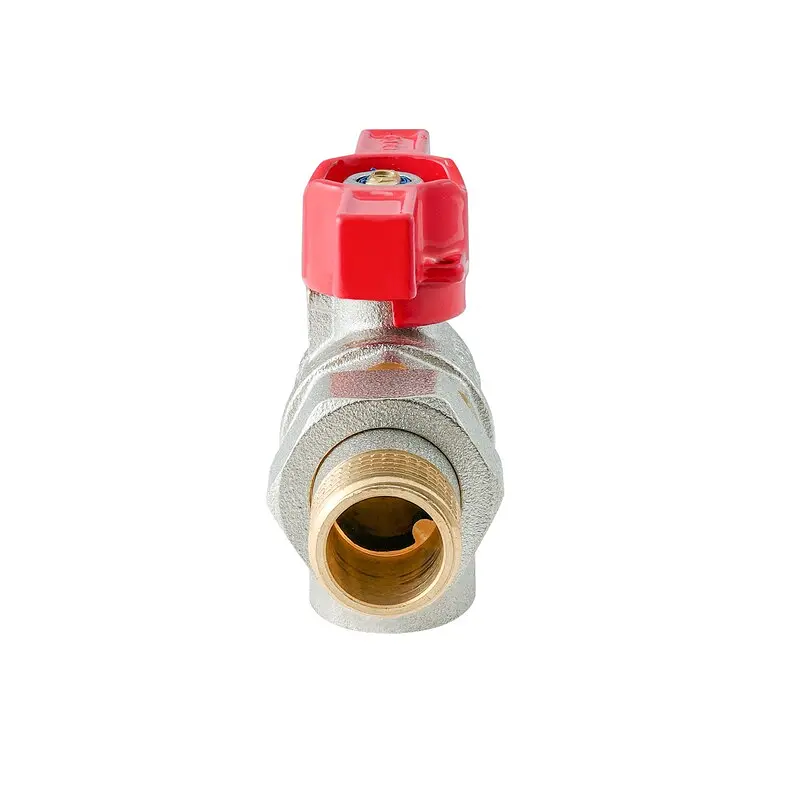 Кран з американкою кутовий Koer Extreme KE.228-15 - 1/2" ручка "метелик" червона KR5763 - фото 4