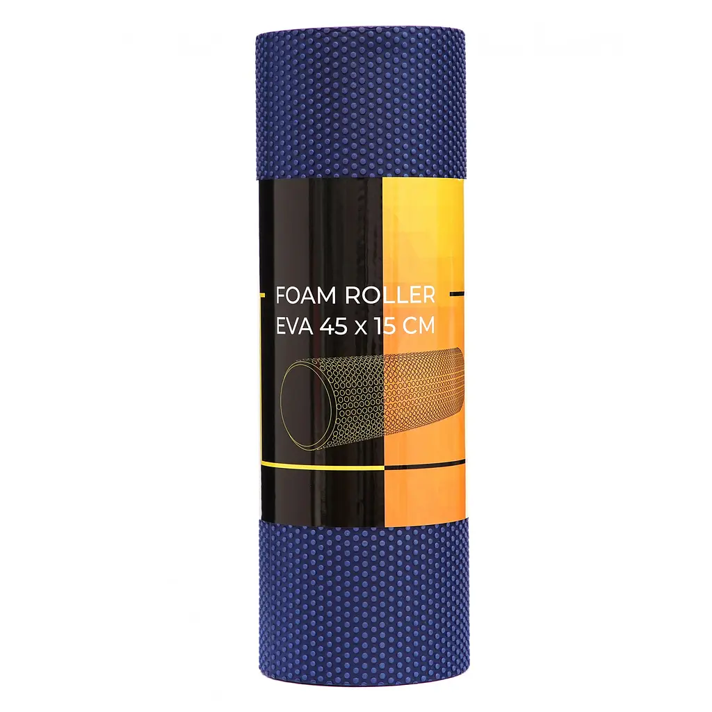 Масажний ролик Cornix EVA+ 45 x 15 см (валик, ролер) XR-0304 Navy Blue - фото 4