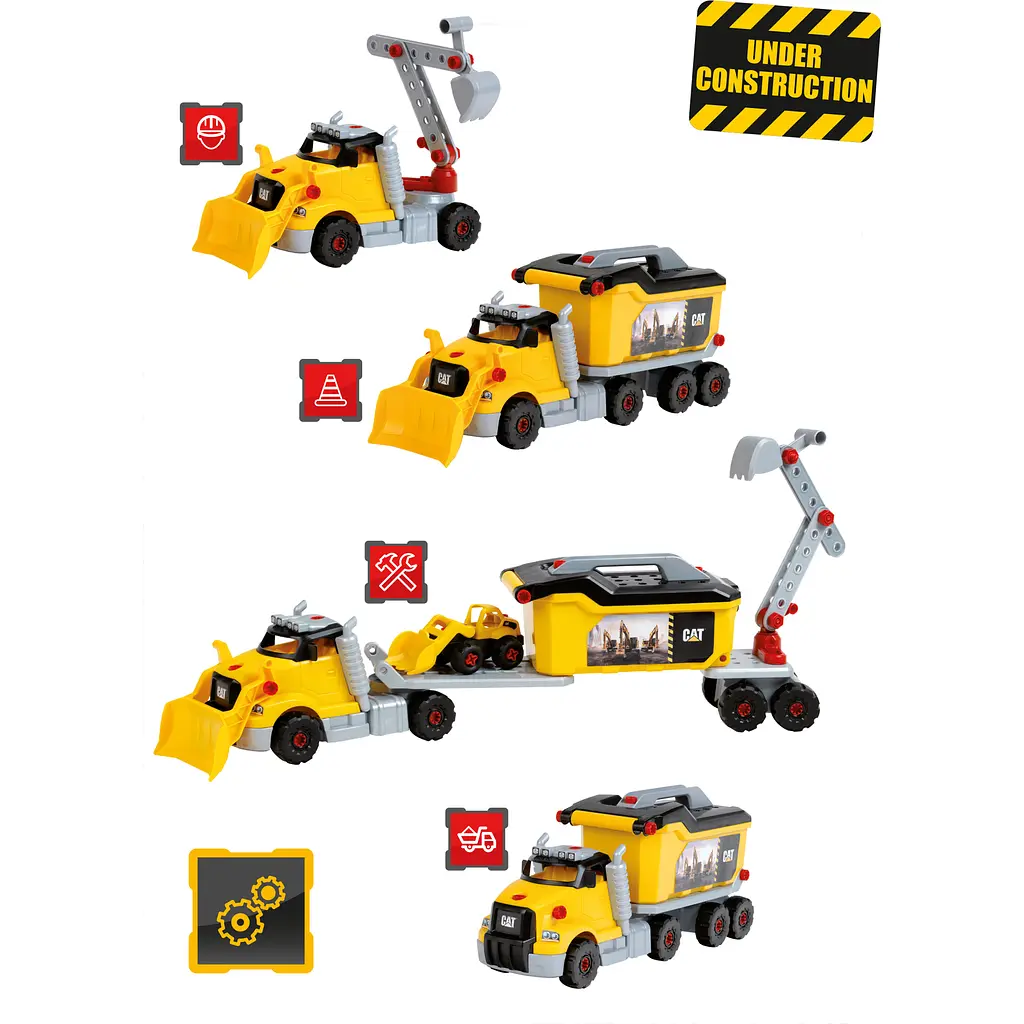 Набір іграшкових вантажівок Klein Cat 4 в 1 (3252) - фото 9