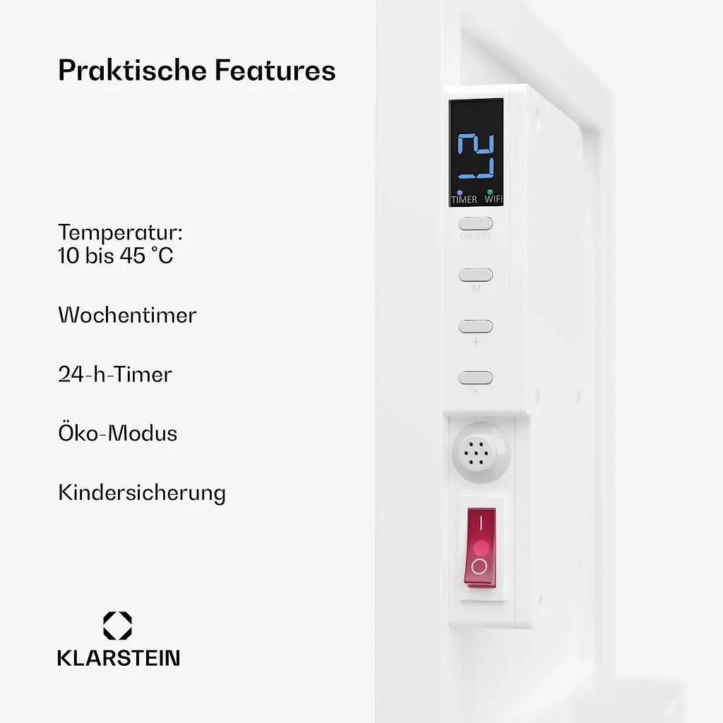 Инфракрасный обогреватель Klarstein Wonderwall Air Smart 320 (10045440) - фото 2