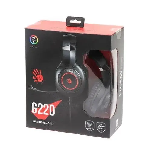 Навушники Bloody G220 Black, 2 x Mini jack (3.5 мм) + USB (підсвічування) A4Tech teh0027958 - фото 5