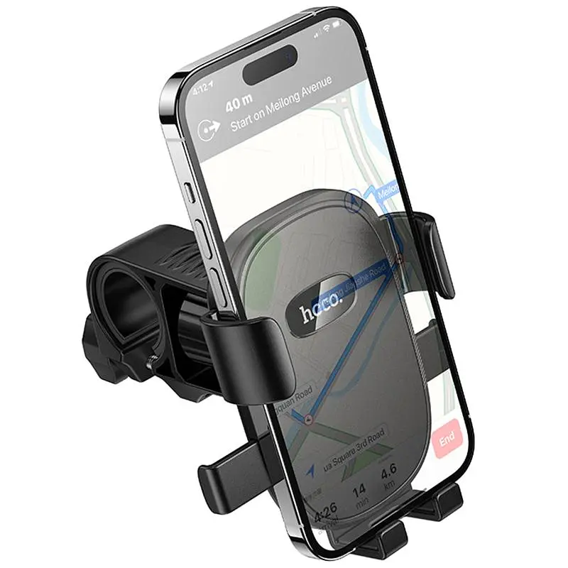 Вело- Мото- тримач Hoco H85 Knight universal holder Black - фото 3