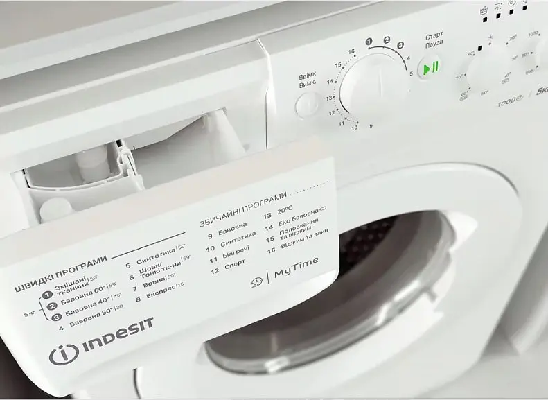 Пральна машина Indesit OMTWSC 51052 W UA автоматична - фото 3