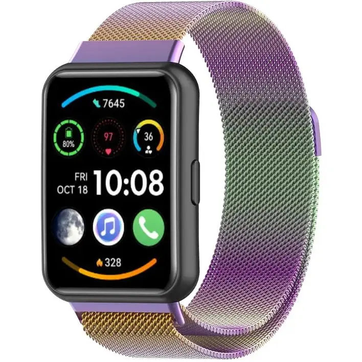 Ремінець DK для Huawei Watch Fit 2 Metal Milanese Loop Magnetic (chameleon) - фото 2