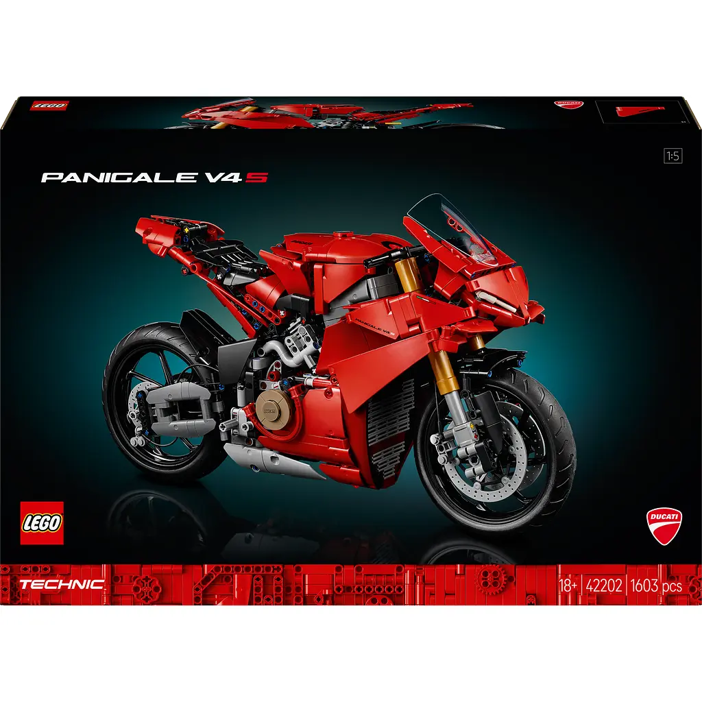 Конструктор LEGO Technic Мотоцикл Ducati Panigale V4 S 1603 детали (42202) - фото 2