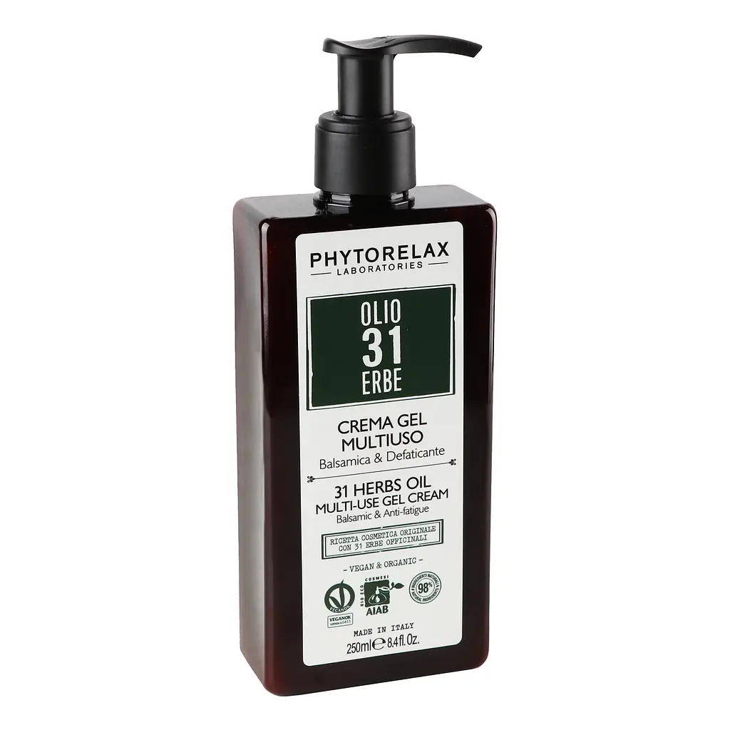 Крем-гель для тіла Phytorelax Vegan&Organic 31 Herbs Oil проти втоми, 250 мл (6027284) - фото 2