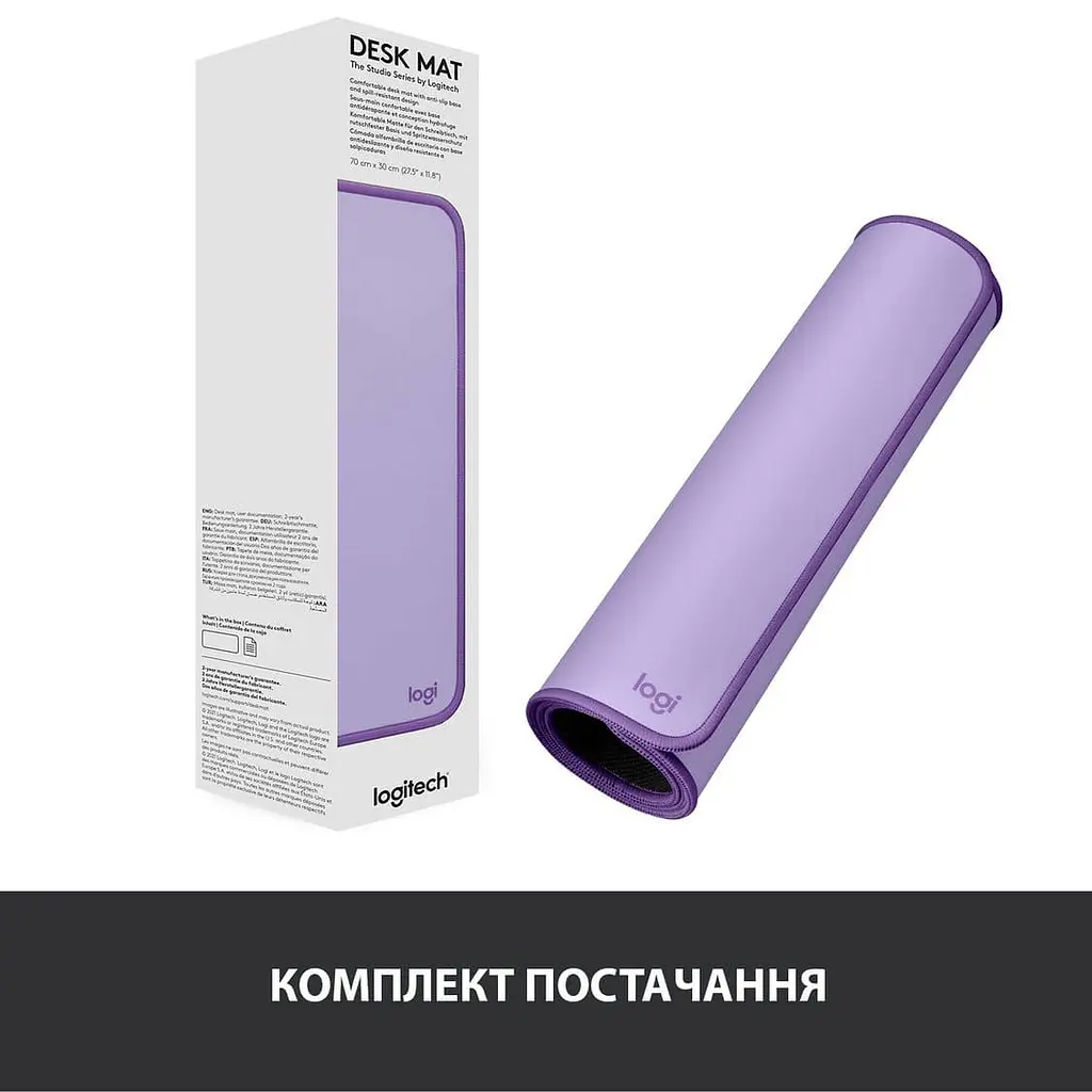 Ігрова поверхня Logitech Desk Mat Studio Series Lavender (956-000054) U1 - фото 8