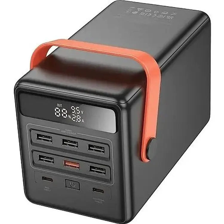 Портативная батарея Hoco DB03 Max Centurion 65W PB Lamp 100000 mAh Black - фото 4