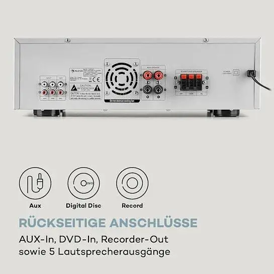 Підсилювач цифровий Auna AMP-218 BT Digital Surround Amplifier (10036138) - фото 6