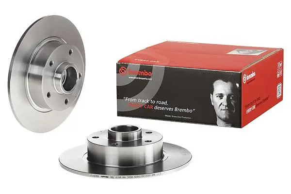 Диск гальмівний невентильований Renault Megane III, Scenic III 08-25р Brembo (08.B391.27) - фото 2