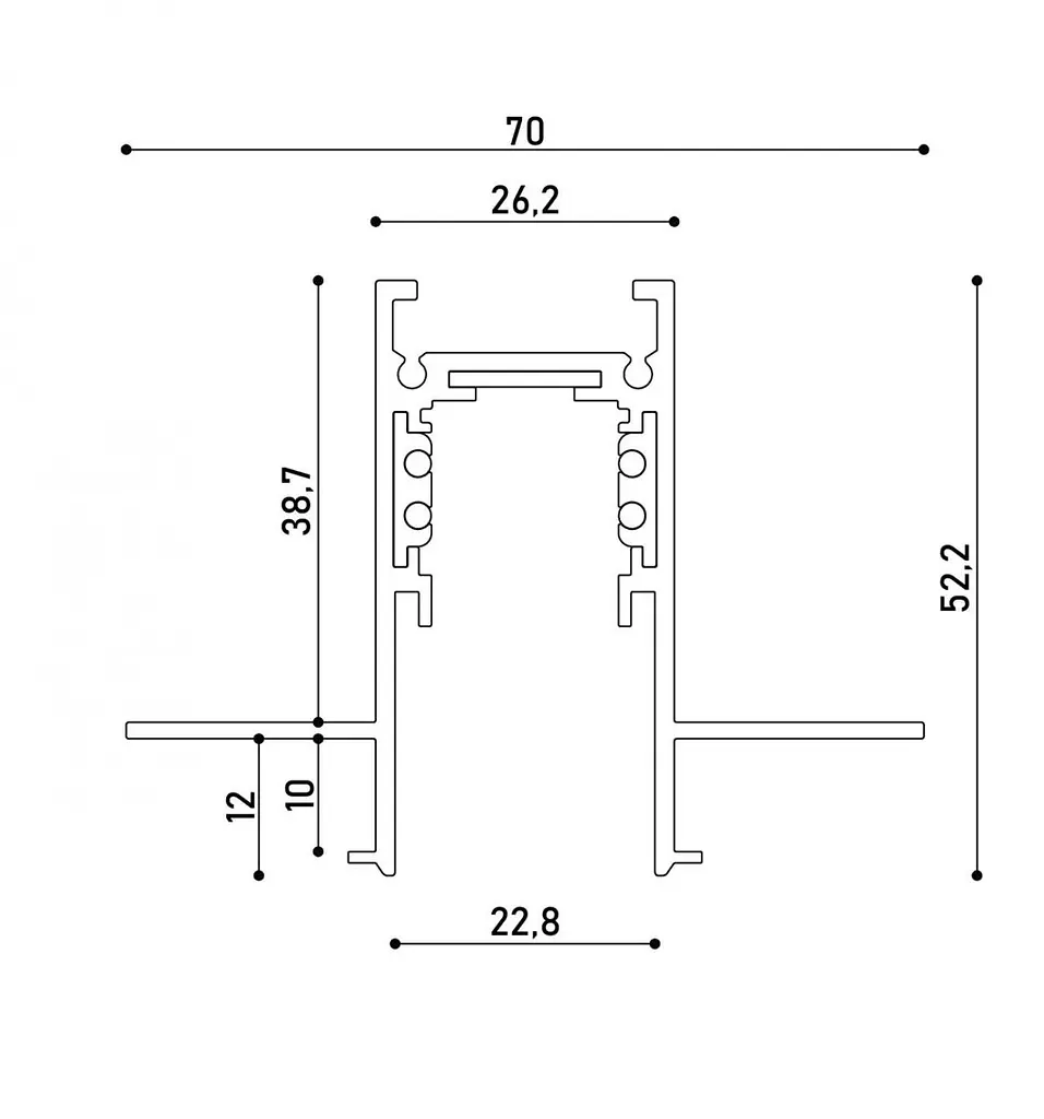 Светильник магнитный трековый Kloodi KDMG-LINE300 PC 12W 4K WH - фото 2