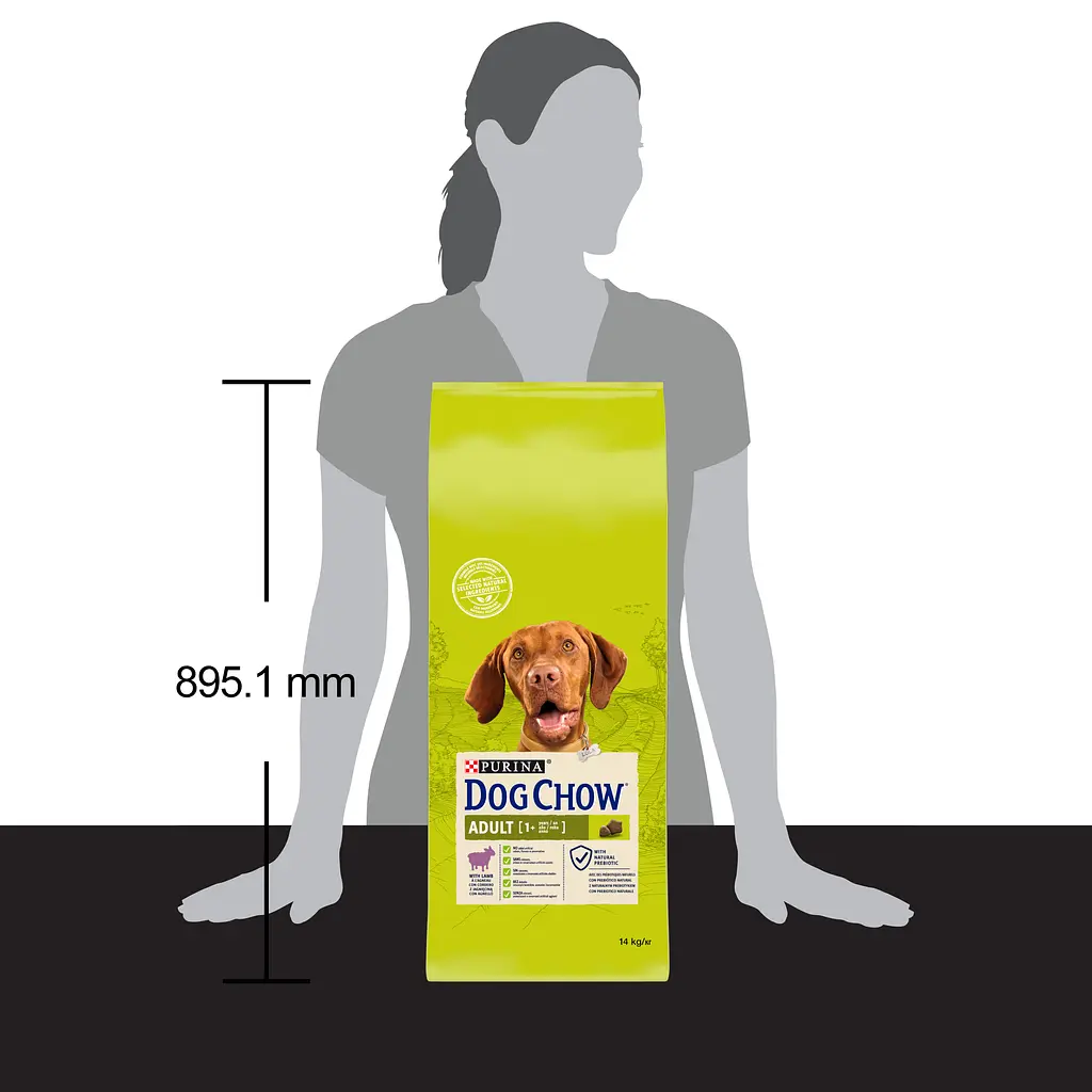 Сухой корм для собак Dog Chow Adult 1+, с ягненком, 14 кг - фото 4