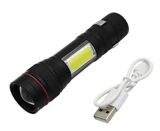 Ручний ліхтар BL-520-T6+COB zoom + microUSB (3 режими) - фото 2