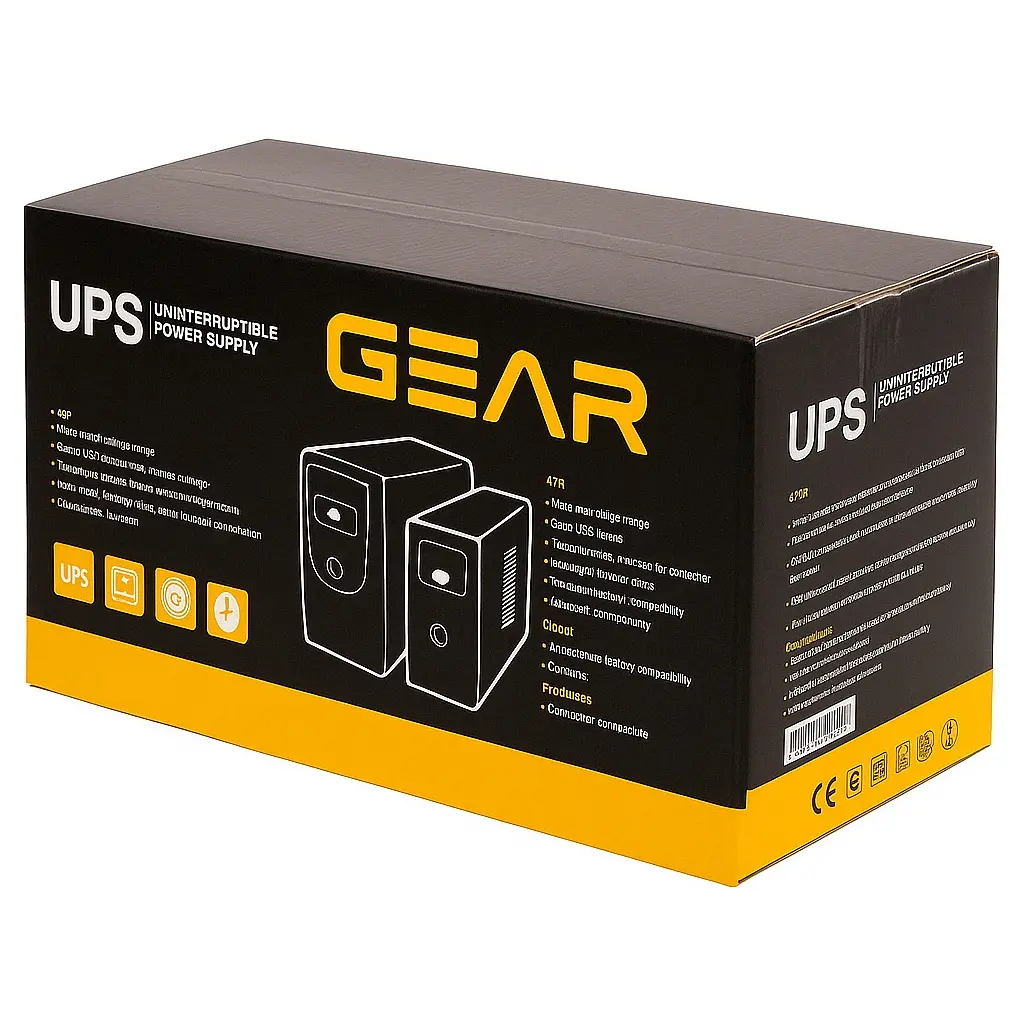 Пристрій безперебійного живлення GEAR GU-1200MLCD - фото 4