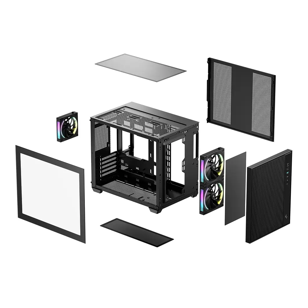 Корпус DeepCool CG330 Mesh 3F Black (R-CG330MESH-BKANM3-G) - фото 10