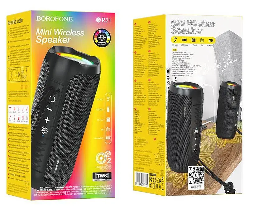 Портативна акустика Borofone BR21 Sports бездротова чорна - фото 4