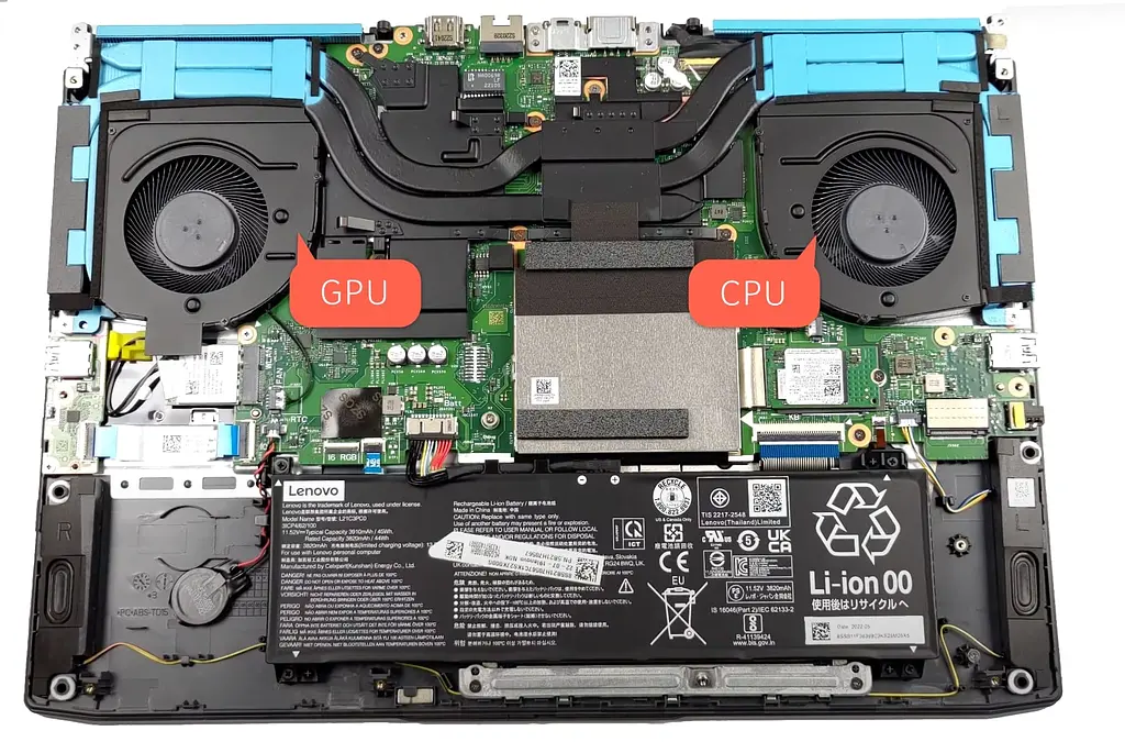 Вентилятор Lenovo кулер для моделей ноутбука IdeaPad Gaming 3-16IAH7 82SA, 3-15IAH7 82S9, LOQ 15IRH8 82XV (GPU Fan) DFS5K221153713, 5V, 4pin - фото 4