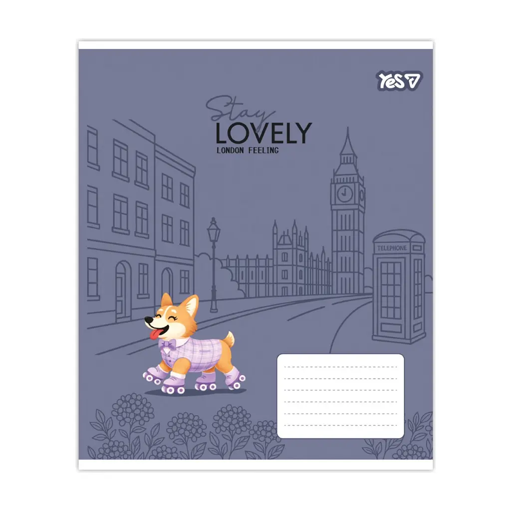 Зошит Yes Stay lovely А5 12 аркушів коса лінія (768767), в асортименті - фото 3