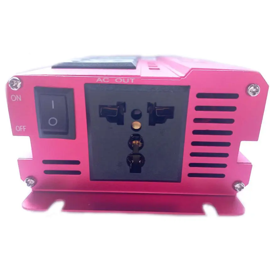 Автомобильный инвертор Bei Long Power Inverter 020 c 12V на 220V 4000W модифицированная синусоида Red, 3 розетки, 4 USB (11062) - фото 4