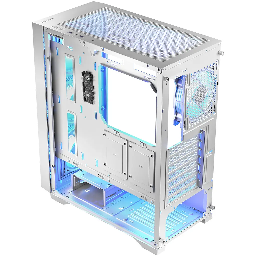 Корпус LogicConcept DART PRO ARGB MIDI БІЛИЙ MESH fans 4x120mm без Блок живлення ATX - фото 3