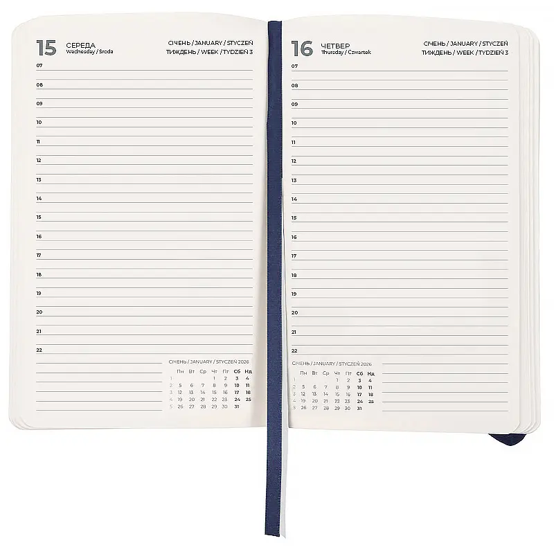 Щоденник Axent 2026 Pocket Strong 104х146 мм синій (8833-26-02-A) - фото 4