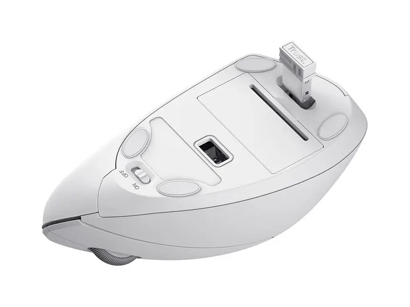 Миша Trust Verto Wireless Ergonomic White (25132) - фото 2