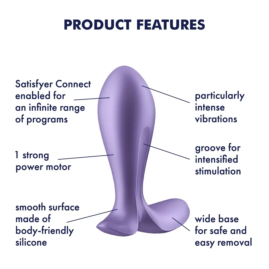 Анальна пробка Satisfyer Intensity Plug Purple Satisfyer IG003337; SO8626 95816 - фото 2